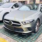 V Style Gloss Black Front Splitter for Mercedes Benz W177 A Class 18-22