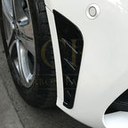 Gloss Black Front Bumper Trims for Mercedes Benz W205 C Class 19-21