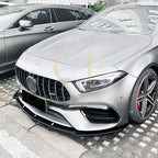 V Style Gloss Black Front Splitter for Mercedes Benz W177 A Class A45 & A45S 18-22