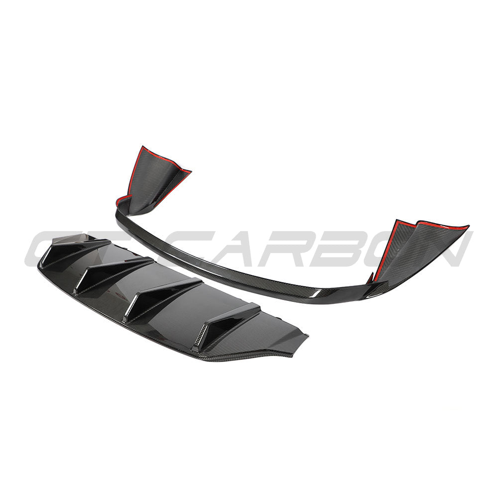PORSCHE TAYCAN / TAYCAN 4 / TAYCAN 4S / TAYCAN GTS 2019+ CARBON FIBRE DIFFUSER