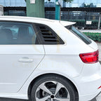 Gloss Black Window Louver Vents for Audi A3 8V S3 Hatchback 13-20
