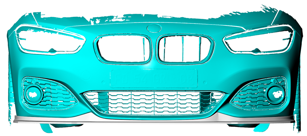 MP Style Carbon Fibre Front Splitter for BMW F20 1 Series M Sport Saloon model 19-20
