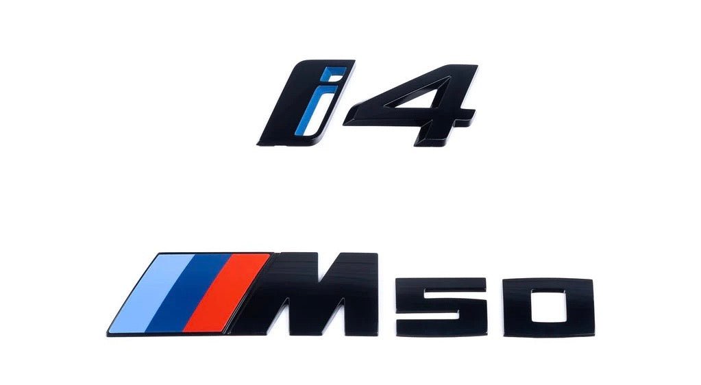BMW F & G Series Black Tailgate Badges | Gloss Black Rear Badge