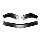 V Style Gloss Black Front Splitter for Mercedes Benz W204 C Class AMG Model 11-14