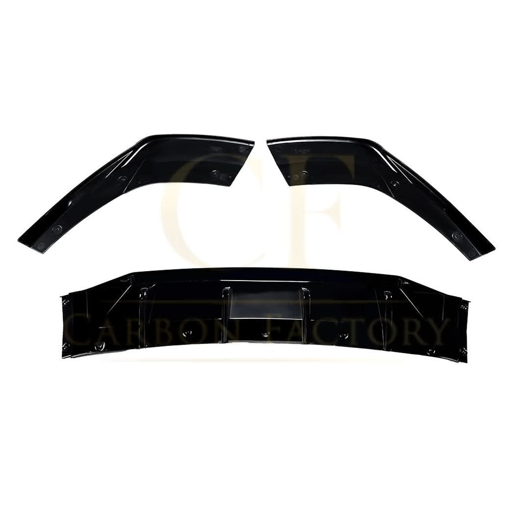 V Style Gloss Black Diffuser for Audi A3 S3 Saloon 20-Present