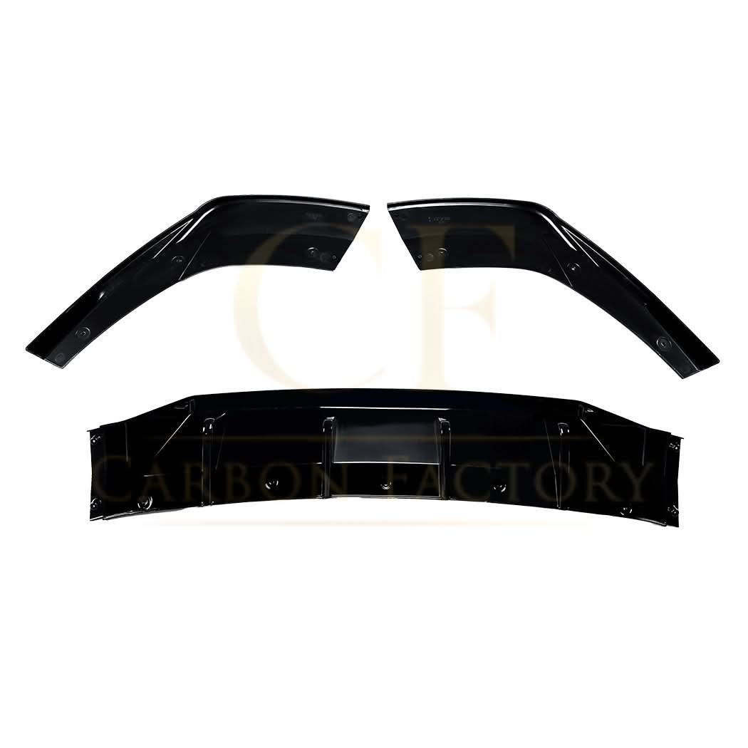 V Style Gloss Black Diffuser for Audi A3 S3 Saloon 20-Present