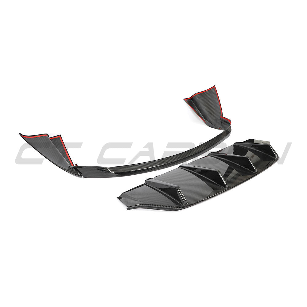 PORSCHE TAYCAN / TAYCAN 4 / TAYCAN 4S / TAYCAN GTS 2019+ CARBON FIBRE DIFFUSER
