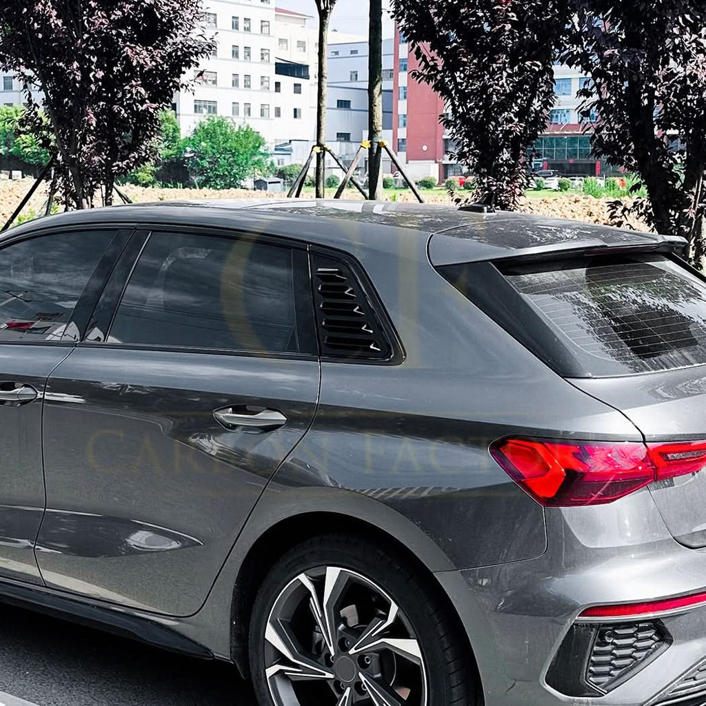 Gloss Black Window Louver Vents for Audi A3 8Y Sportback 20-Present