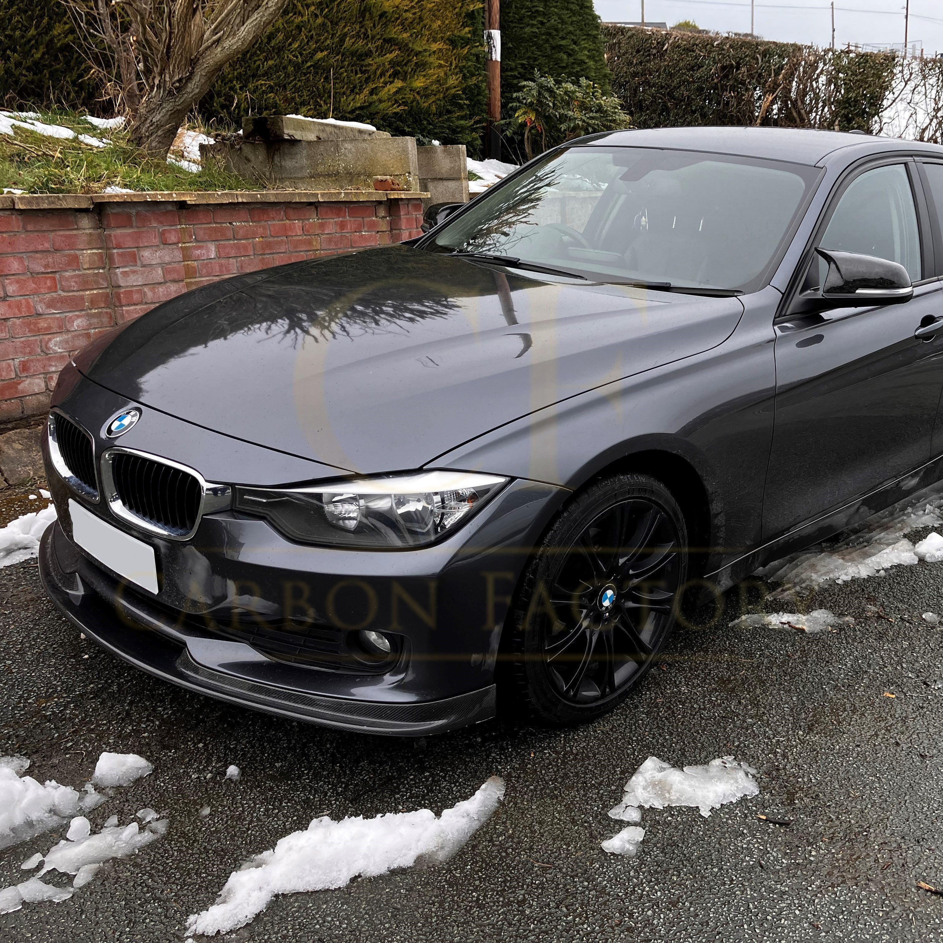 A Style Carbon Fibre Front Splitter for BMW F30 3 Series Non M Sport 12-15