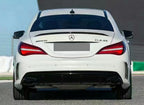 A Style Gloss Black Rear Diffuser & Exhaust Tips for Mercedes Benz W117 CLA 16-18