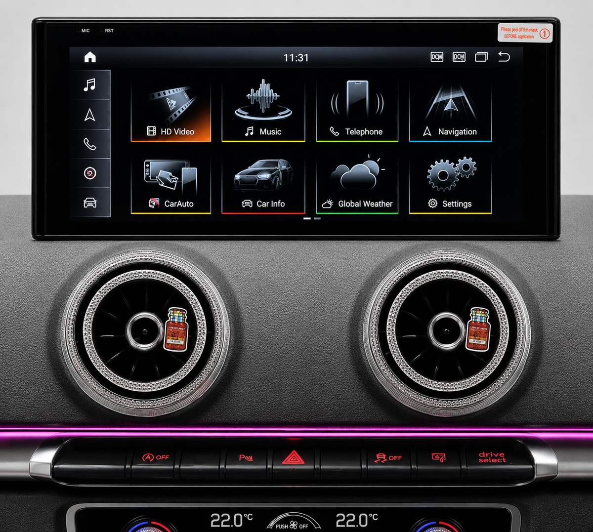 Audi A3 Apple Carplay / Android Auto 10.25" Screen Upgrade (2014-2018)