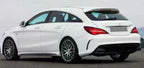 A Style Gloss Black Rear Diffuser & Exhaust Tips for Mercedes Benz W117 CLA 16-18