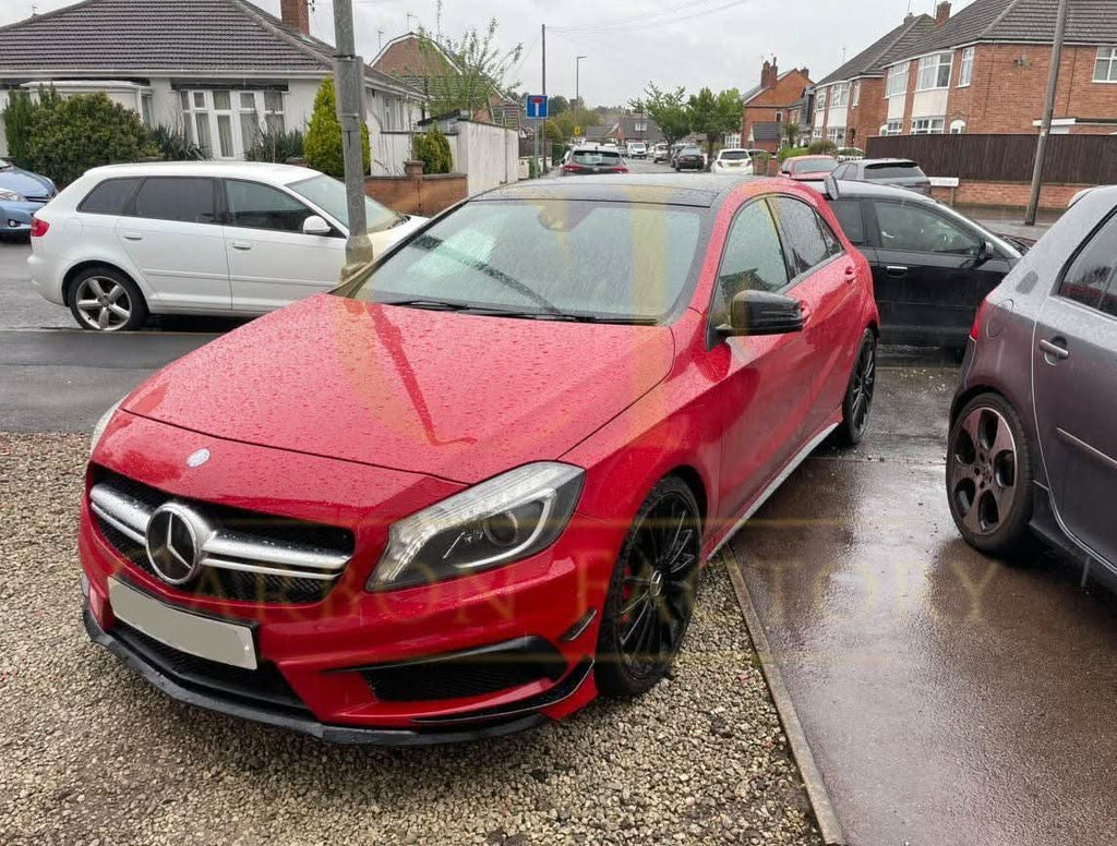 A45 AMG Gloss Black Canards (6 Pieces) for Mercedes Benz W176 A Class 12-15