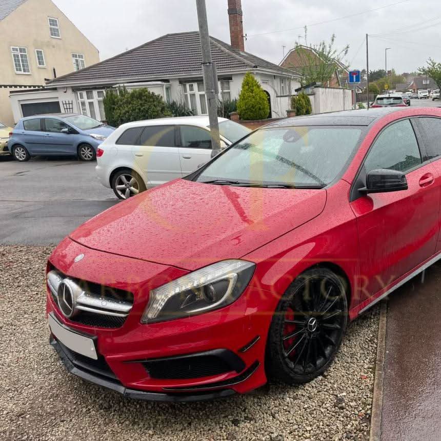 A45 AMG Gloss Black Canards (6 Pieces) for Mercedes Benz W176 A Class 12-15