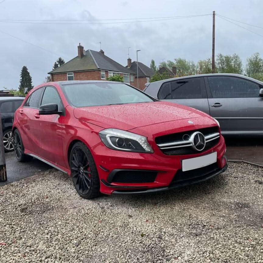 A45 AMG Gloss Black Canards (6 Pieces) for Mercedes Benz W176 A Class 12-15