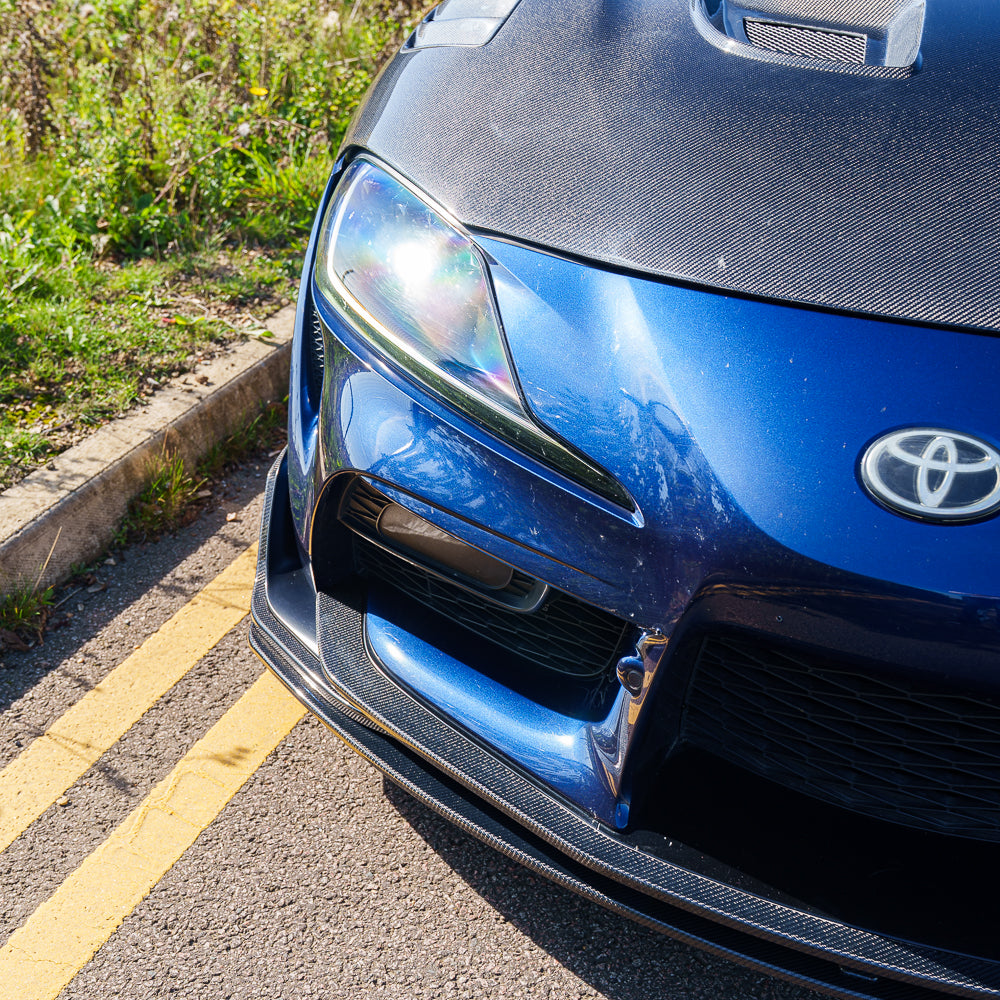 TOYOTA SUPRA 2019+ A90 CARBON FIBRE SPLITTER - V2