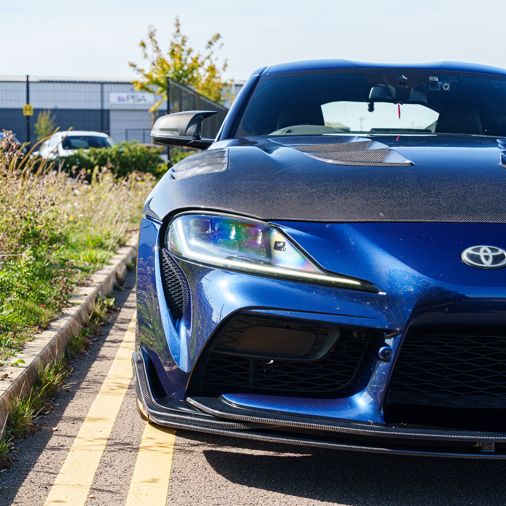 TOYOTA SUPRA 2019+ A90 CARBON FIBRE SPLITTER - V2