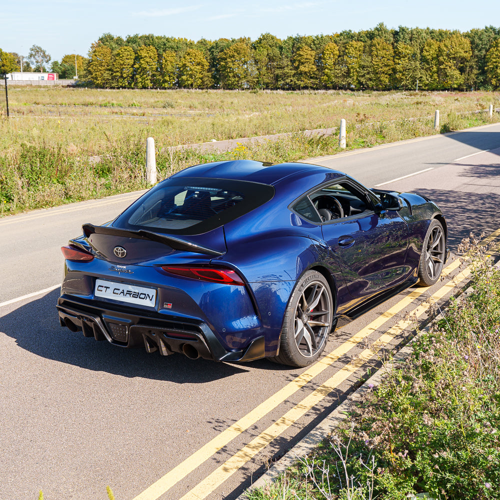 TOYOTA SUPRA 2019+ A90 CARBON FIBRE DIFFUSER ADD ON