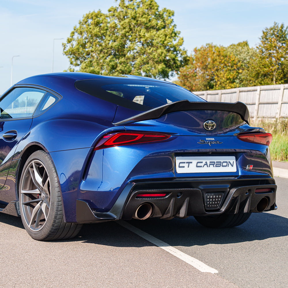 TOYOTA SUPRA 2019+ A90 CARBON FIBRE DIFFUSER ADD ON