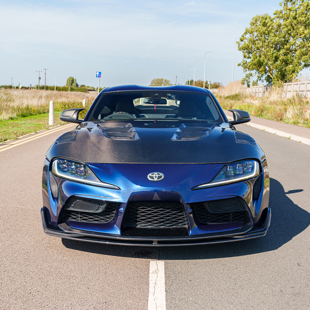 TOYOTA SUPRA 2019+ A90 CARBON FIBRE SPLITTER - V2