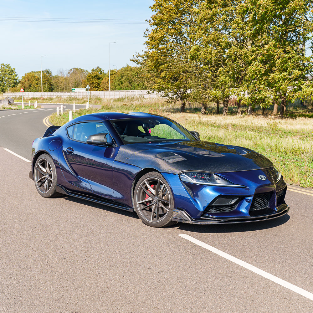 TOYOTA SUPRA 2019+ A90 CARBON FIBRE SPLITTER - V2
