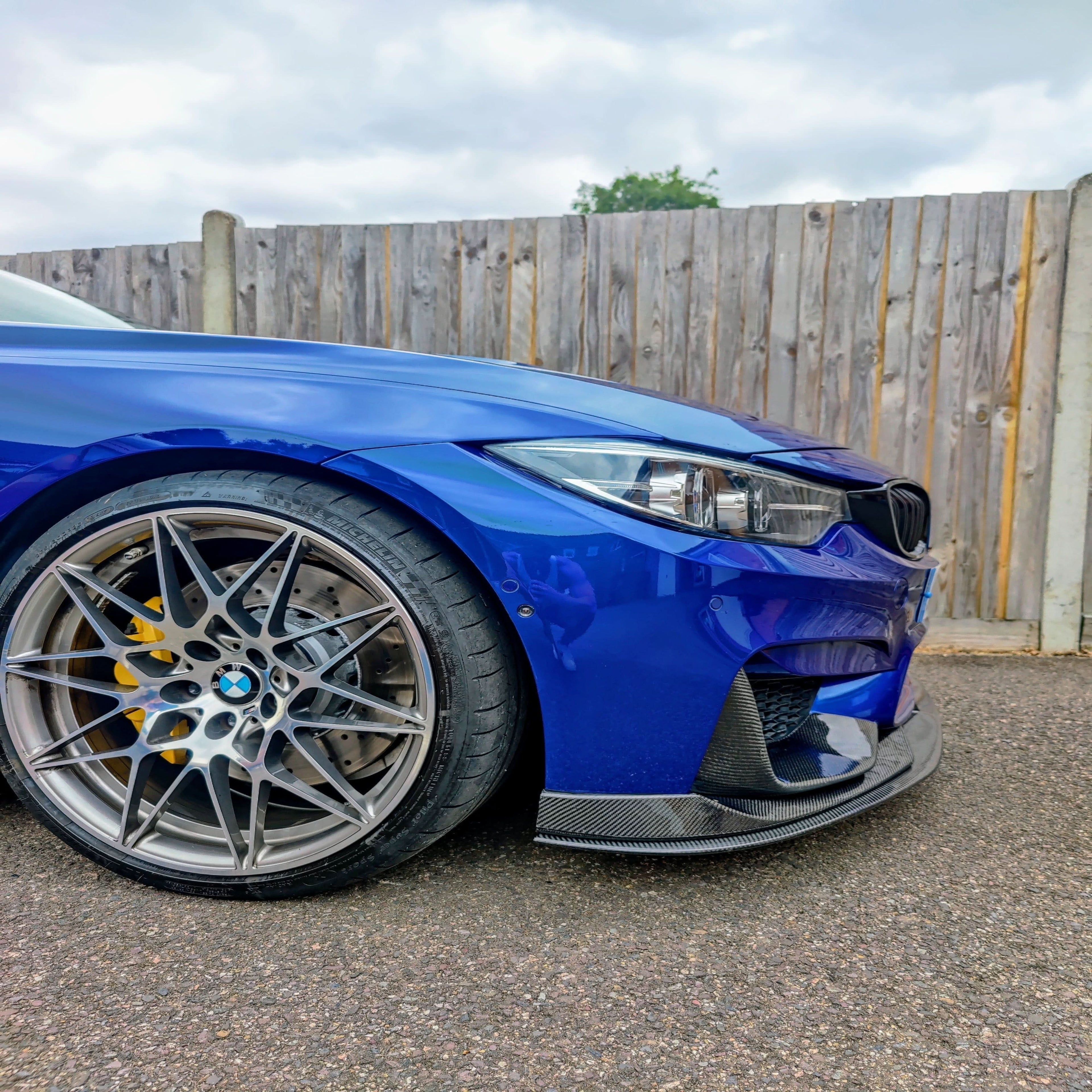 AC Style Carbon Fibre Front Splitter for BMW F80 M3 F82 F83 M4 14-20