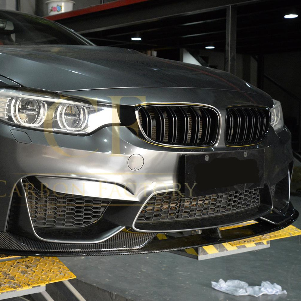 AC Style Carbon Fibre Front Splitter for BMW F80 M3 F82 F83 M4 14-20