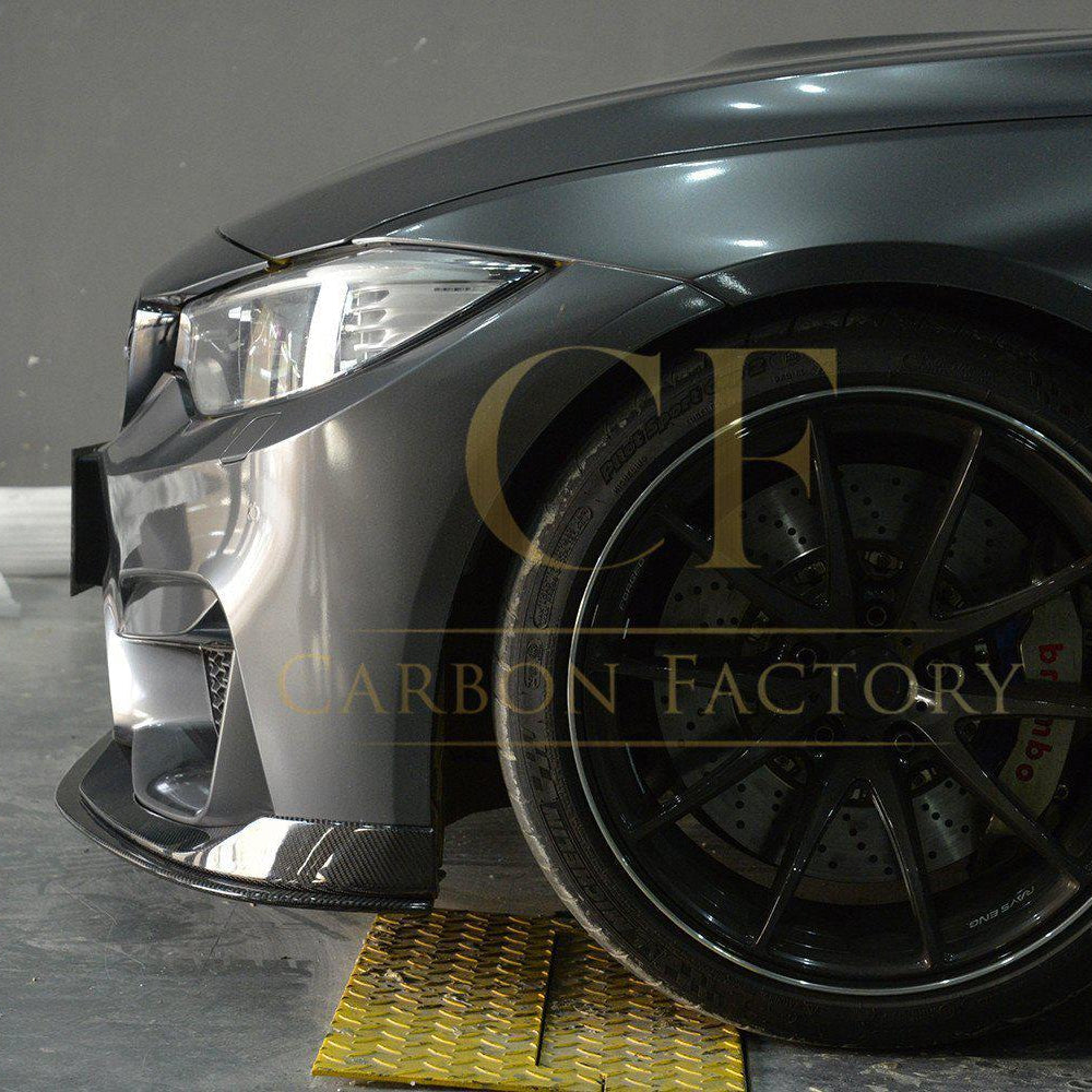 AC Style Carbon Fibre Front Splitter for BMW F80 M3 F82 F83 M4 14-20