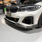 AC Style Carbon Fibre Front Splitter for BMW G20 G21 3 Series Pre-LCI M Sport 19-22