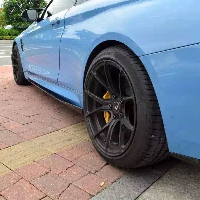 AC Style Carbon Fibre Side Skirts Extension for BMW F80 M3 F82 F83 M4 2014-2020