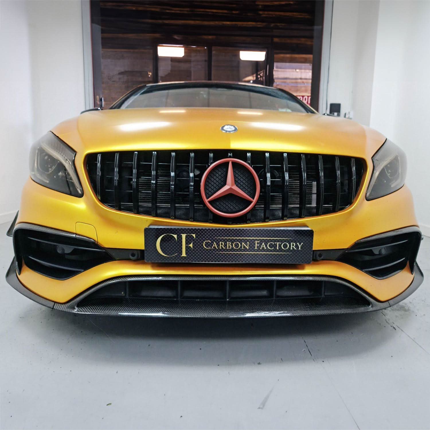 AMG Carbon Fibre Canards Winglets Splitter (8 Pieces) for Mercedes Benz W176 A Class 16-18