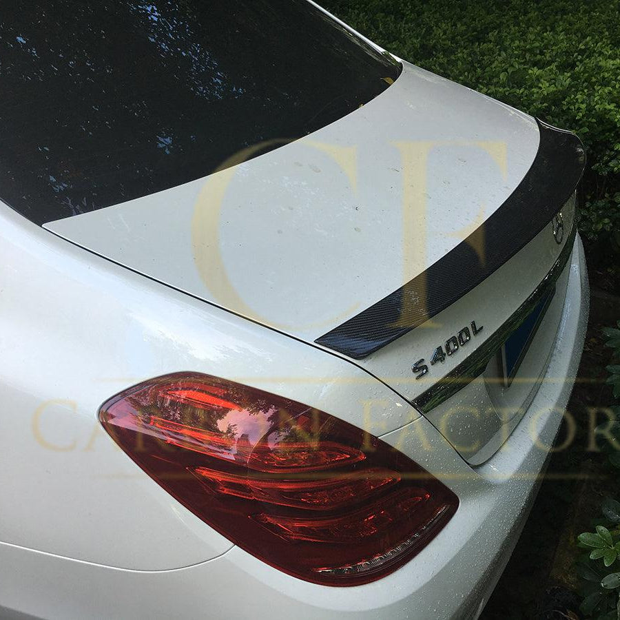 A Style Carbon Fibre Boot Spoiler for Mercedes Benz W222 S Class Saloon 14-20