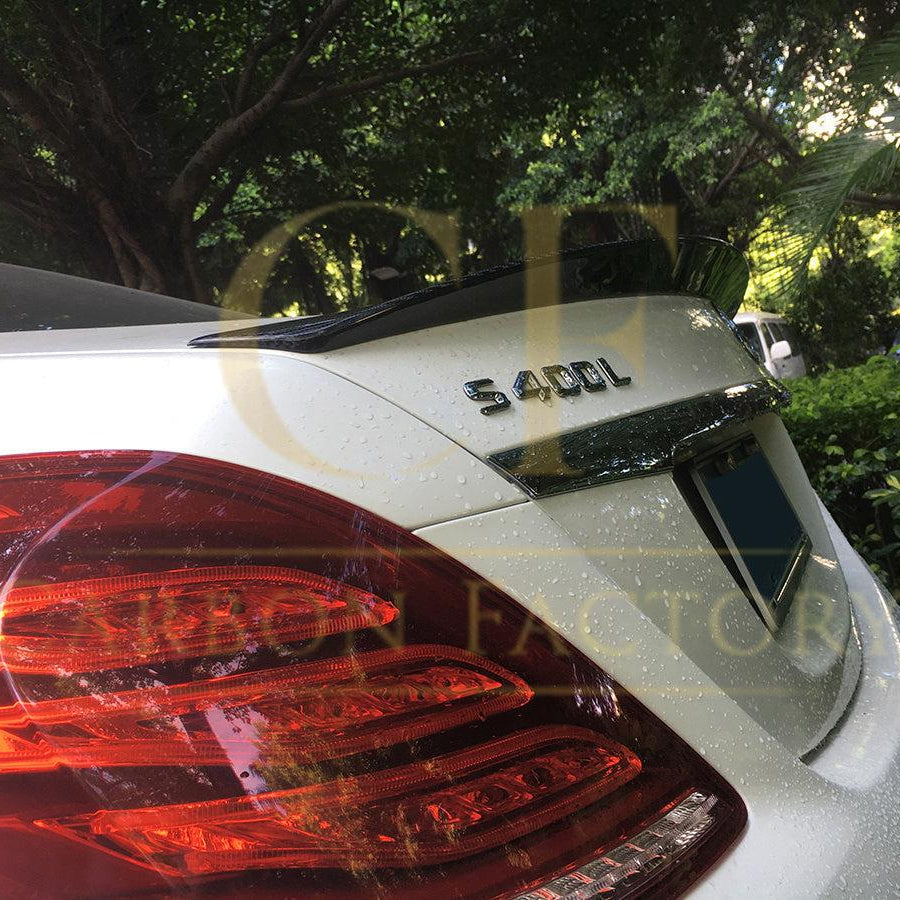 A Style Carbon Fibre Boot Spoiler for Mercedes Benz W222 S Class Saloon 14-20