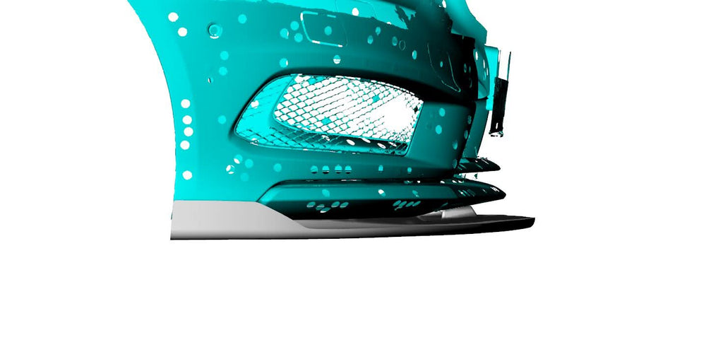 A Style Carbon Fibre Front Splitter for Mercedes Benz W176 A Class & A45 13-15