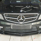 A Style Carbon Fibre Front Splitter for Mercedes Benz W204 C63 Facelift 12-14