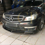 A Style Carbon Fibre Front Splitter for Mercedes Benz W204 C63 Facelift 12-14
