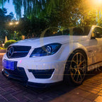 A Style Carbon Fibre Front Splitter for Mercedes Benz W204 C63 Facelift 12-14