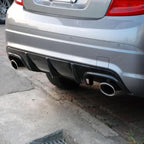 A Style Carbon Fibre Rear Diffuser for Mercedes Benz W204 C63 & C Class Pre-Facelift 07-10
