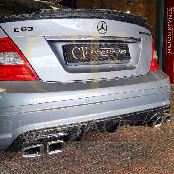 A Style Carbon Fibre Rear Diffuser for Mercedes Benz W204 C63 & C Class Pre-Facelift 07-10