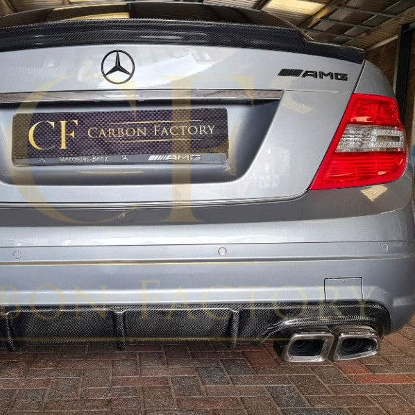 A Style Carbon Fibre Rear Diffuser for Mercedes Benz W204 C63 & C Class Pre-Facelift 07-10