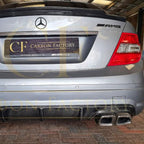 A Style Carbon Fibre Rear Diffuser for Mercedes Benz W204 C63 & C Class Pre-Facelift 07-10