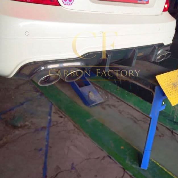 A Style Carbon Fibre Rear Diffuser for Mercedes Benz W204 C63 and C Class Facelift 12-14