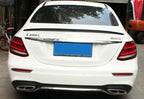 A Style Pre-Preg Carbon Fibre Boot Spoiler for Mercedes Benz W213 E Class Saloon 16-23