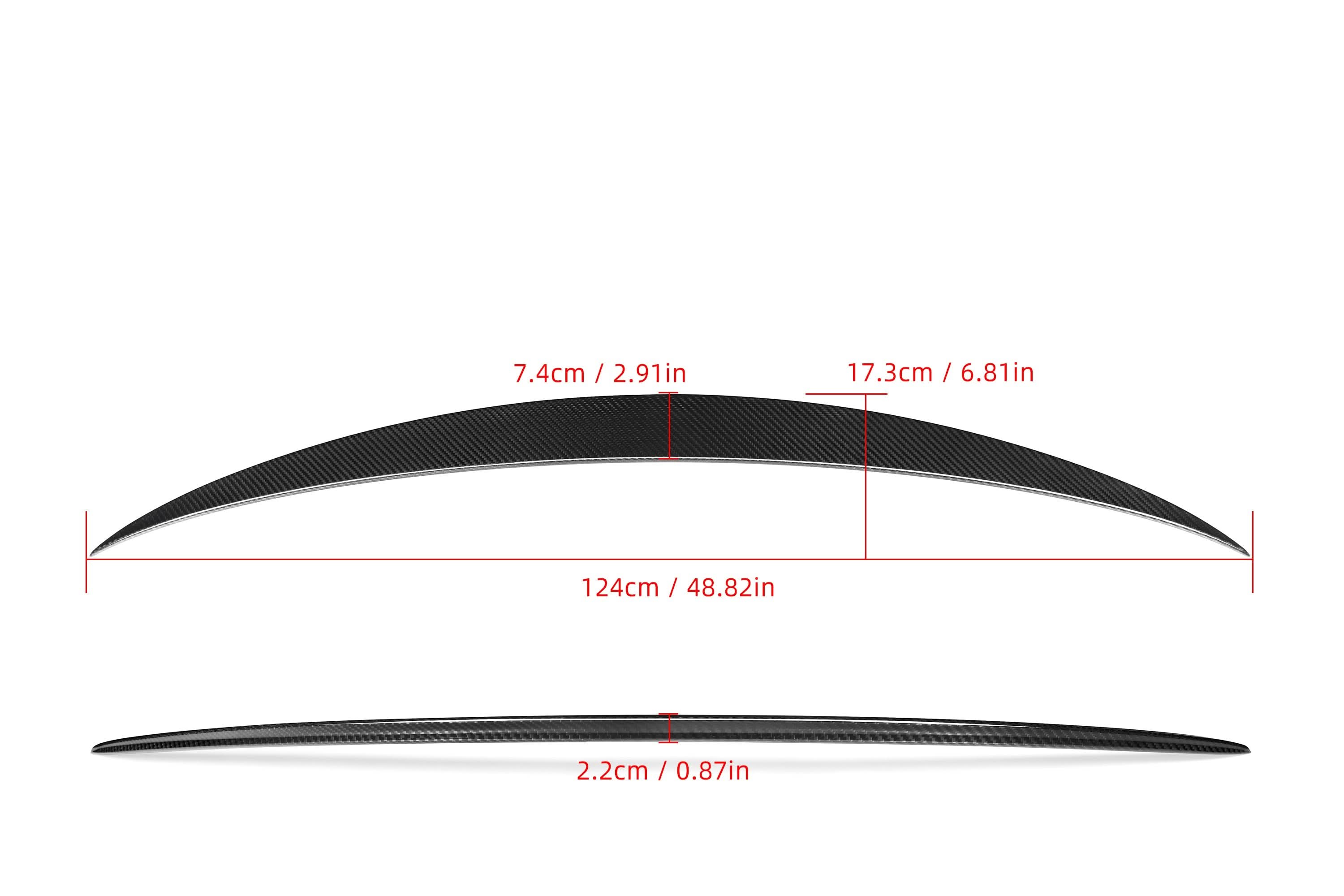 A Style Pre-Preg Carbon Fibre Boot Spoiler for Mercedes Benz W213 E Class Saloon 16-23