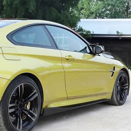 AP Style Carbon Fibre Side Skirts Extension for BMW F82 F83 M4 14-20