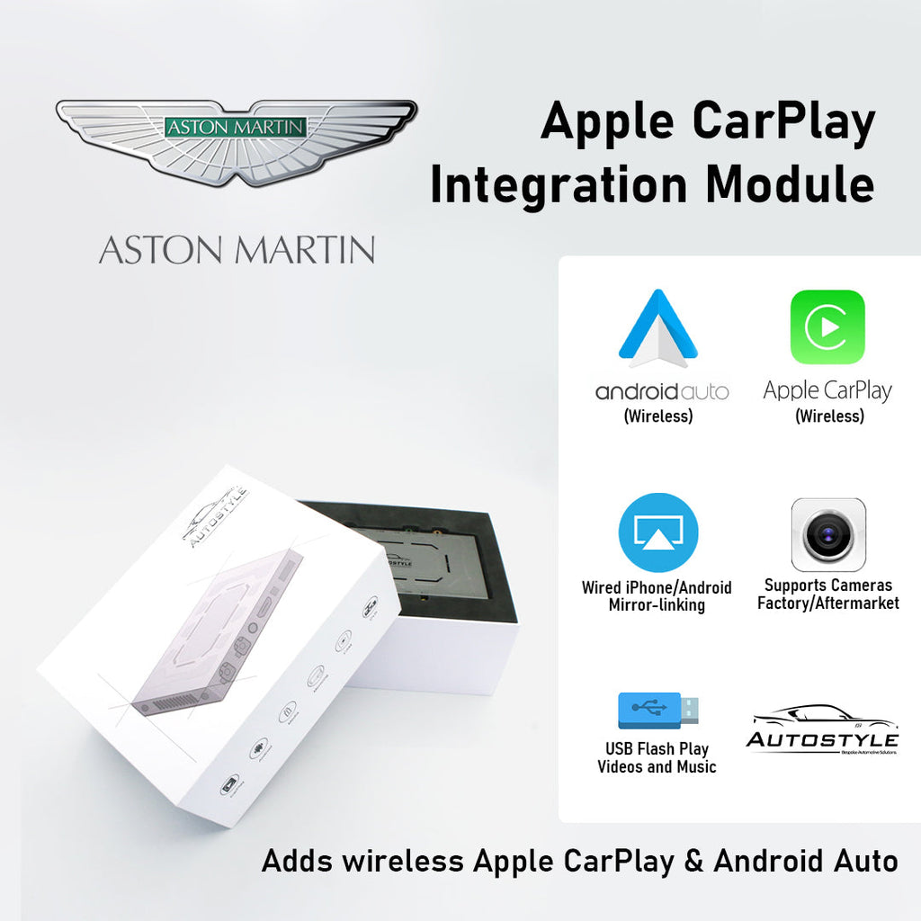 Wireless Apple CarPlay/Android Auto for Aston Martin DBS Superleggera/Vantage (2015-2018)
