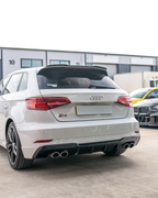 AUDI A3/S3 8V FACELIFT SPORTBACK 5 DOOR GLOSS BLACK DIFFUSER - V1