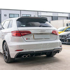 AUDI A3/S3 8V FACELIFT SPORTBACK 5 DOOR GLOSS BLACK DIFFUSER - V1