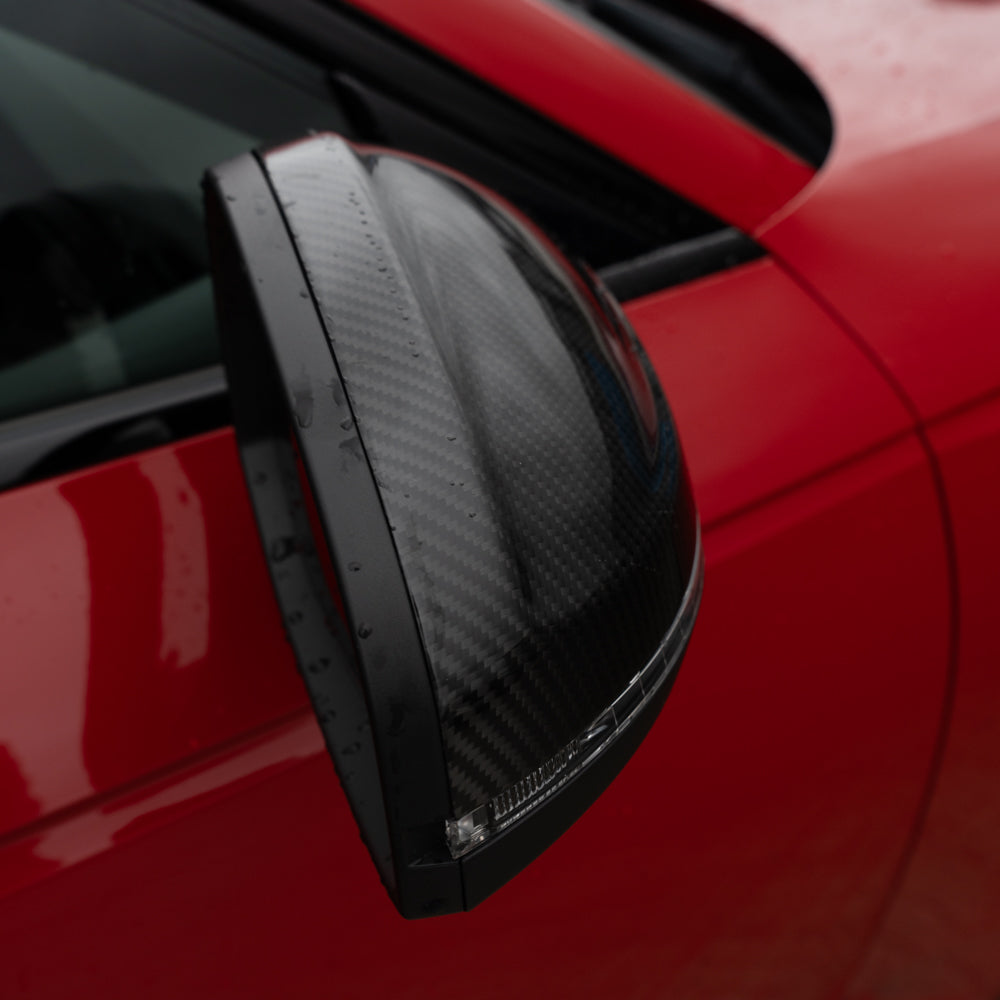 AUDI A4/S4/RS4/A5/S5/RS5 B9 2016-2025 PRE-PREG CARBON FIBRE MIRRORS - WITH LANE ASSIST