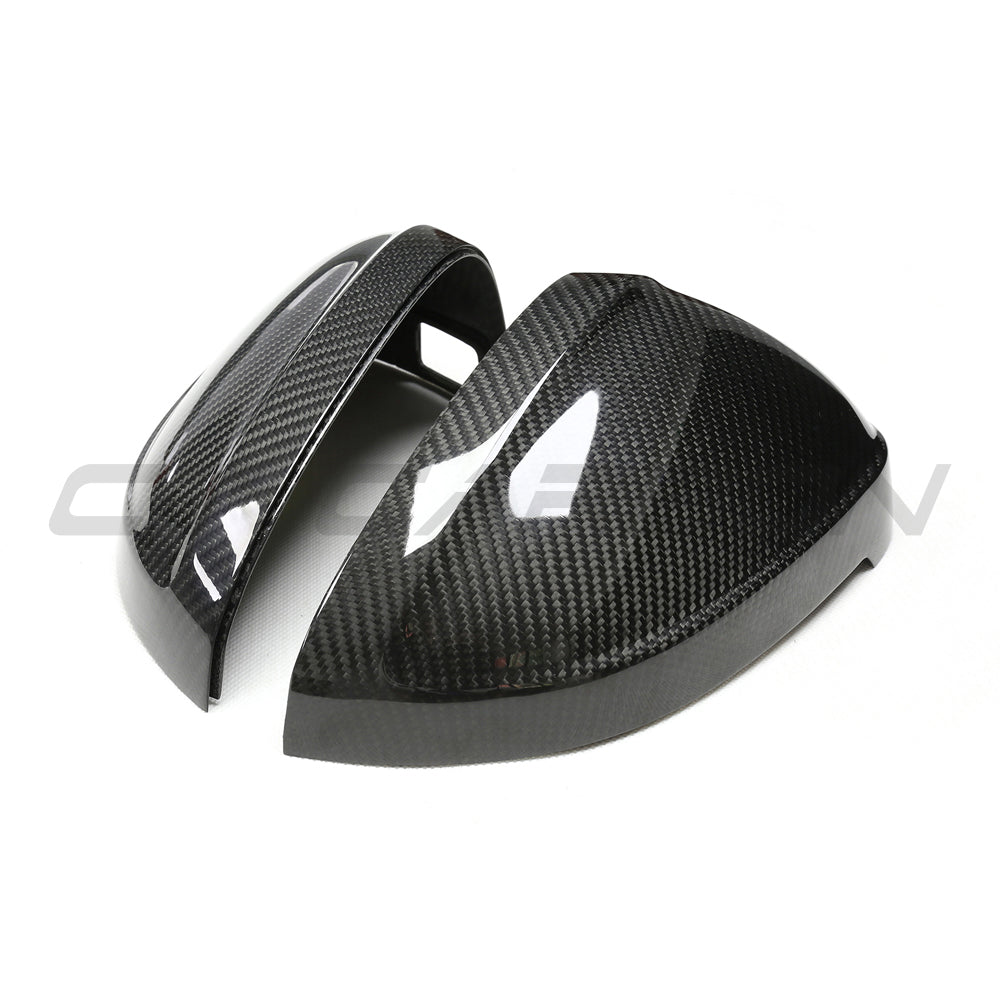 AUDI A4/S4/RS4/A5/S5/RS5 B9 2016-2025 PRE-PREG CARBON FIBRE MIRRORS - WITH LANE ASSIST